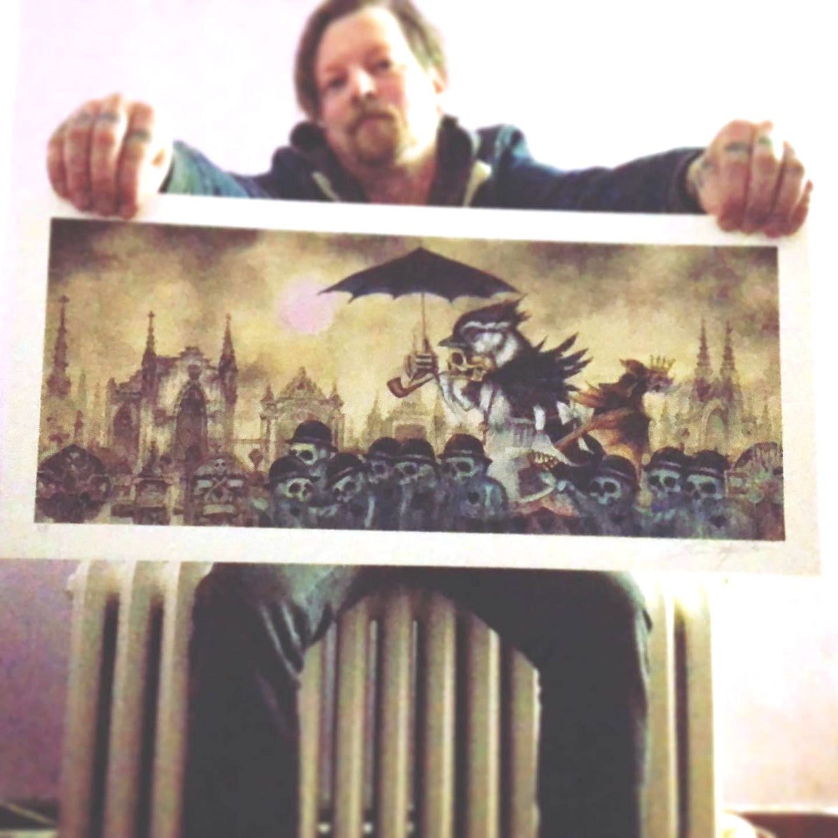 Joe Vollan - &quot;Bless Your Black and Broken Little Heart&quot; - Archival Print, Limited Edition of 15 - 11 x 24&quot;