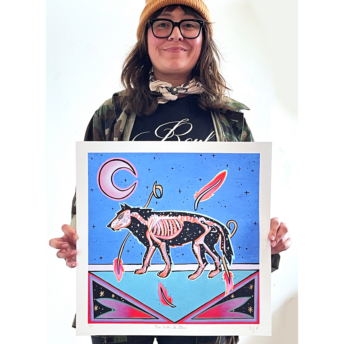 Felicia Gabaldon - &quot;One with the Stars&quot; - Archival Print, Limited Edition of 15 - 17 x 17&quot;