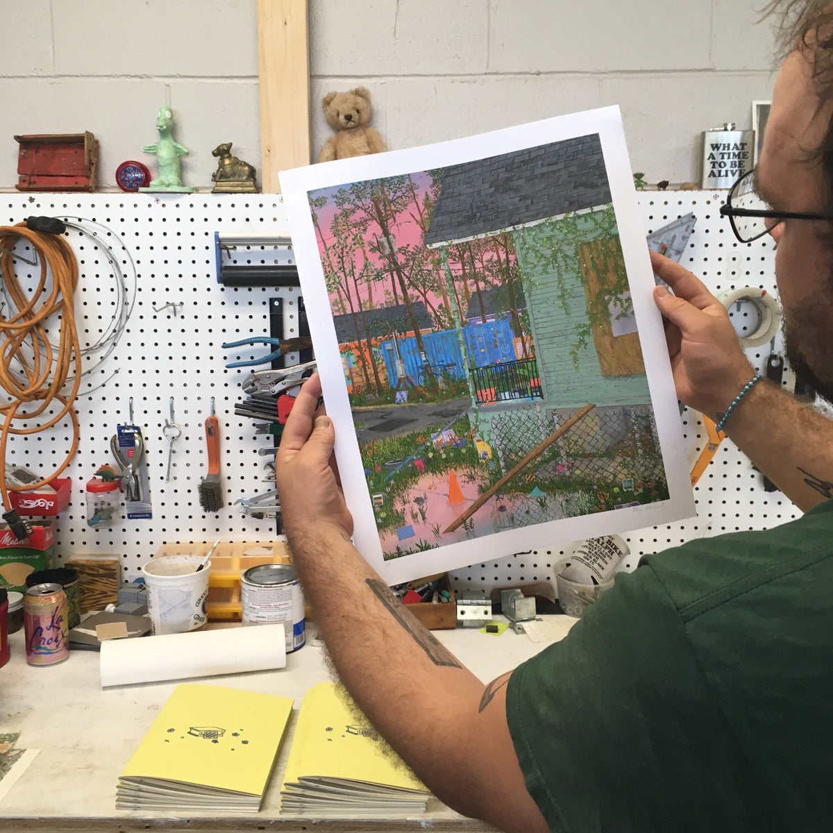 Max Seckel &quot;July&quot; - Hand-Embellished Edition of 2 - 14 x 17&quot;