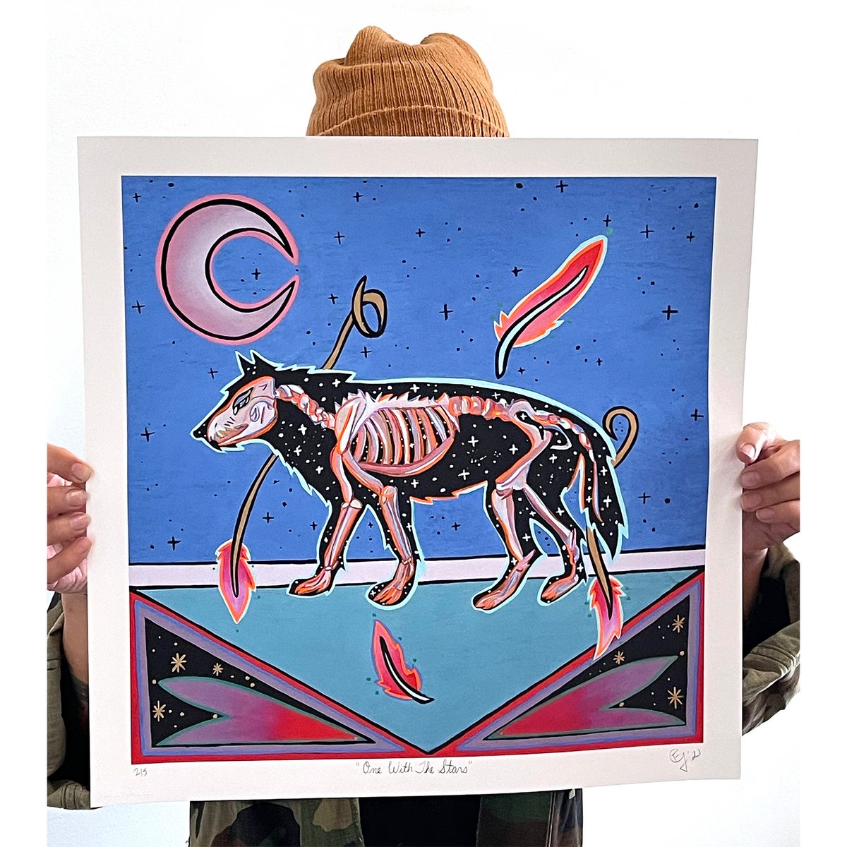 Felicia Gabaldon - &quot;One with the Stars&quot; - Archival Print, Limited Edition of 15 - 17 x 17&quot;