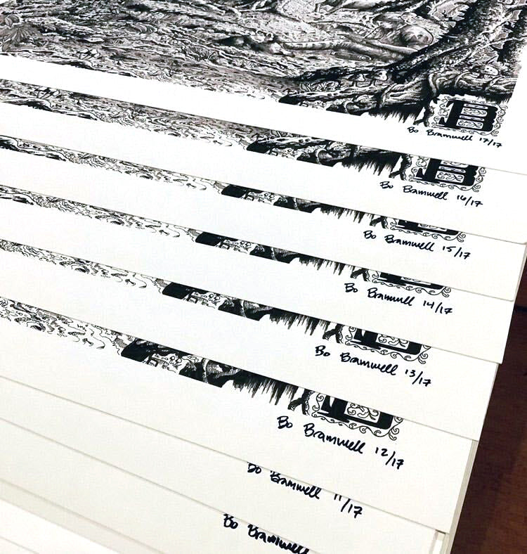 Bo Bramwell - &quot;A Mystical Manifestation&quot; - Archival Print, Limited Edition of 17 - 14 x 17&quot;
