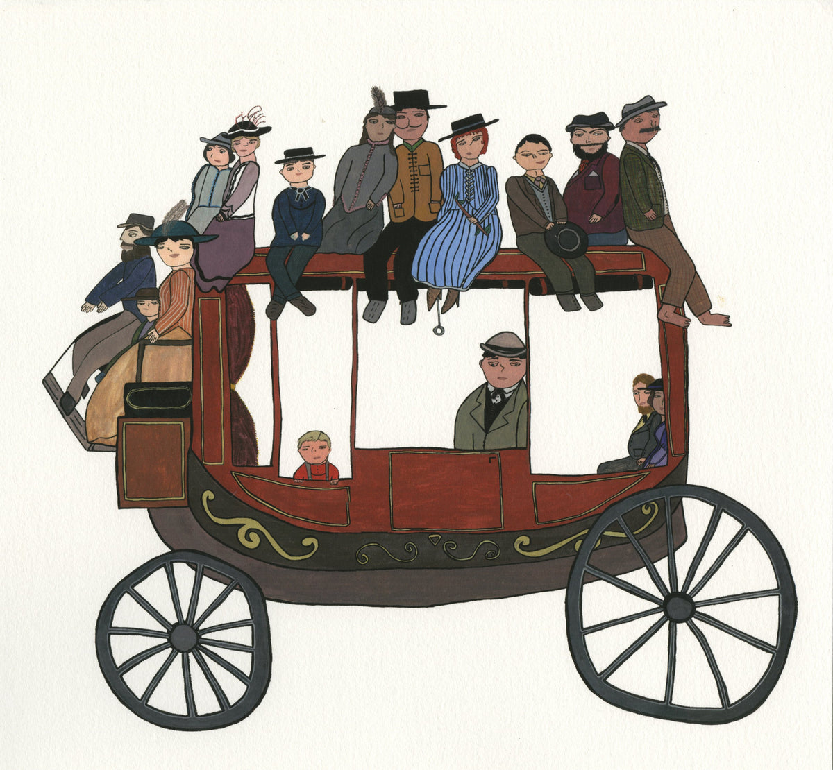 Jen Uman &quot;Stagecoach&quot; - Limited Edition, Archival Print