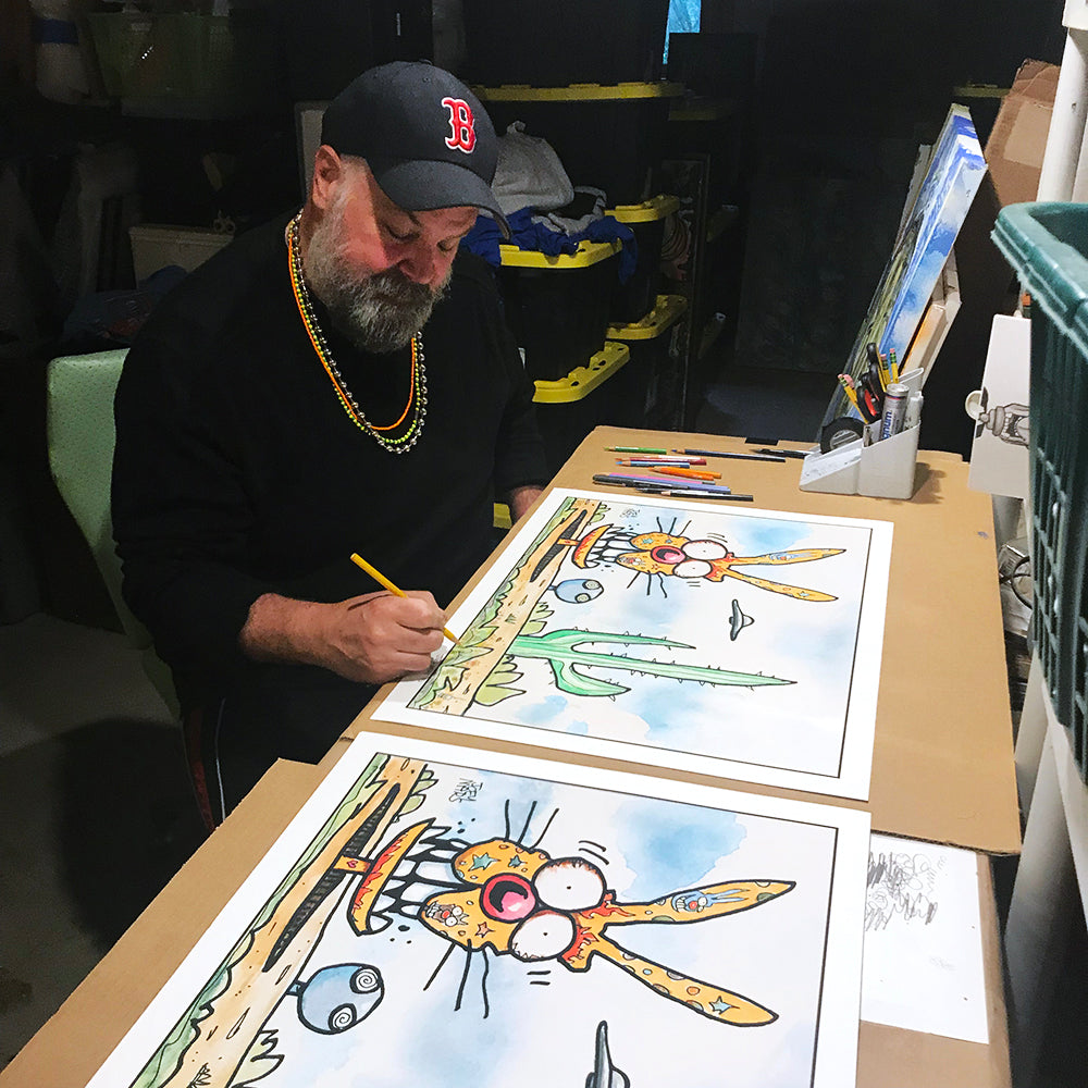 Joey Mars &quot;Encounter with the Tattooed Rabbit&quot; - Archival Print, Limited Edition of 12 - 18 x 24&quot;