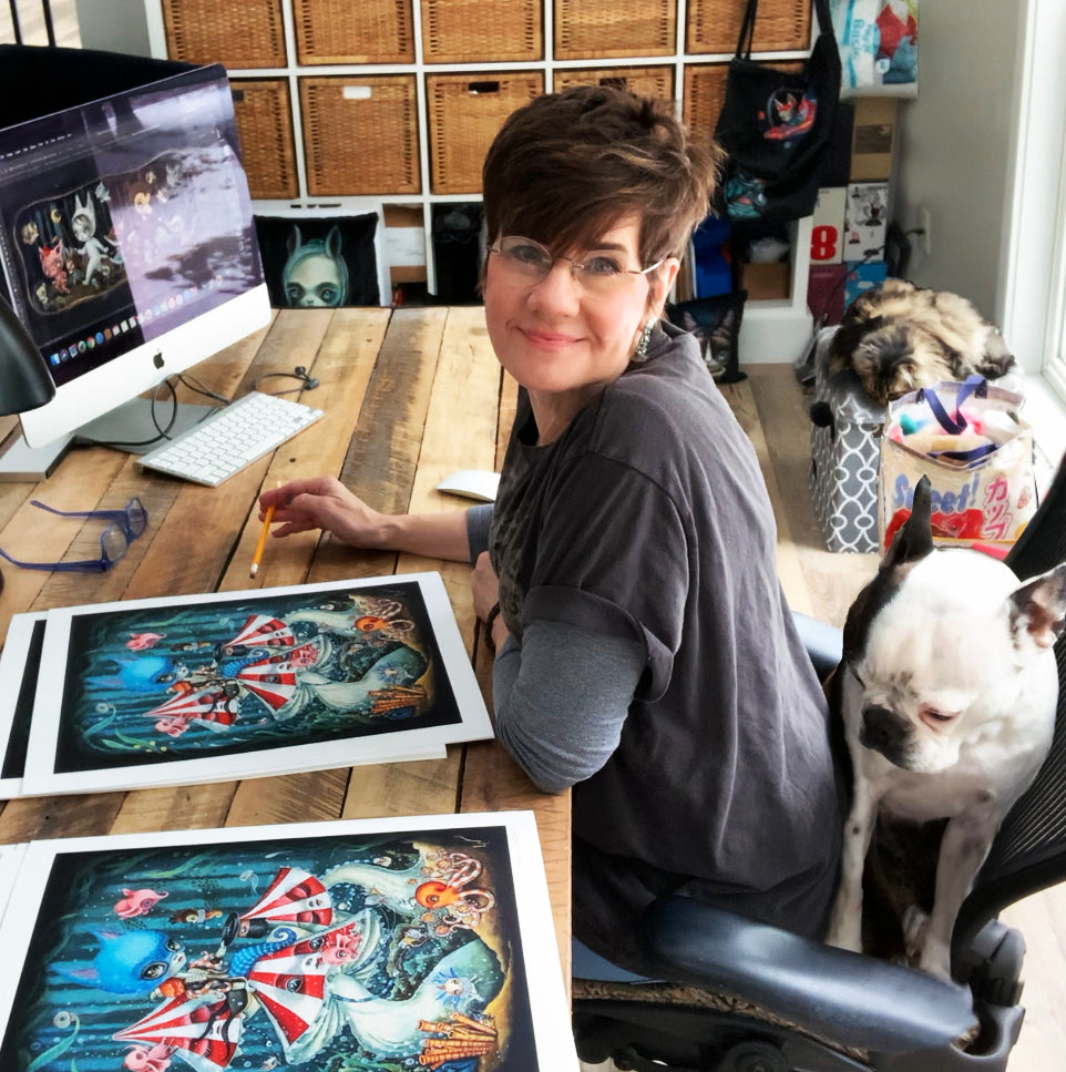 Laura Colors &quot;Le Cirque Aquatique&quot; - Archival Print, Limited Edition of 15 - 14 x 17&quot;