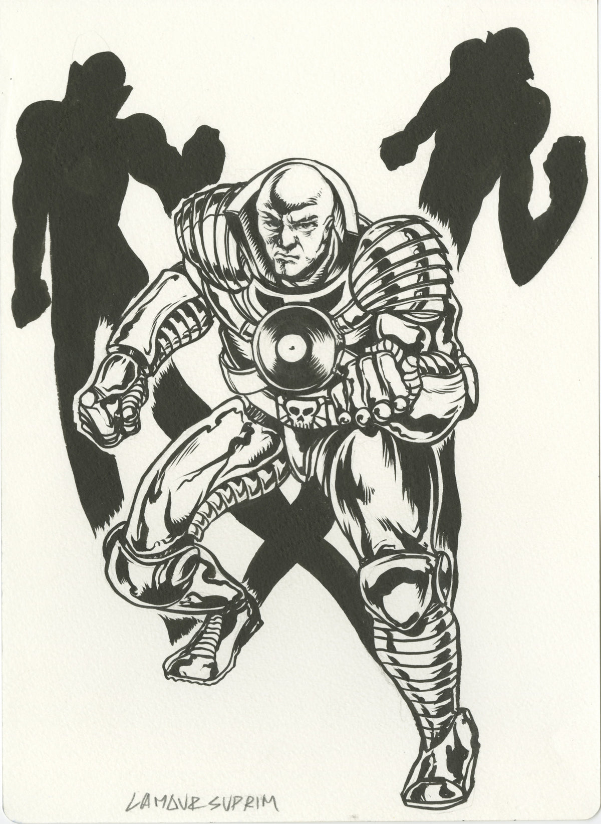 L&#39;Amour Supreme - CZARFACE - Signed Original Ink Process Sketch