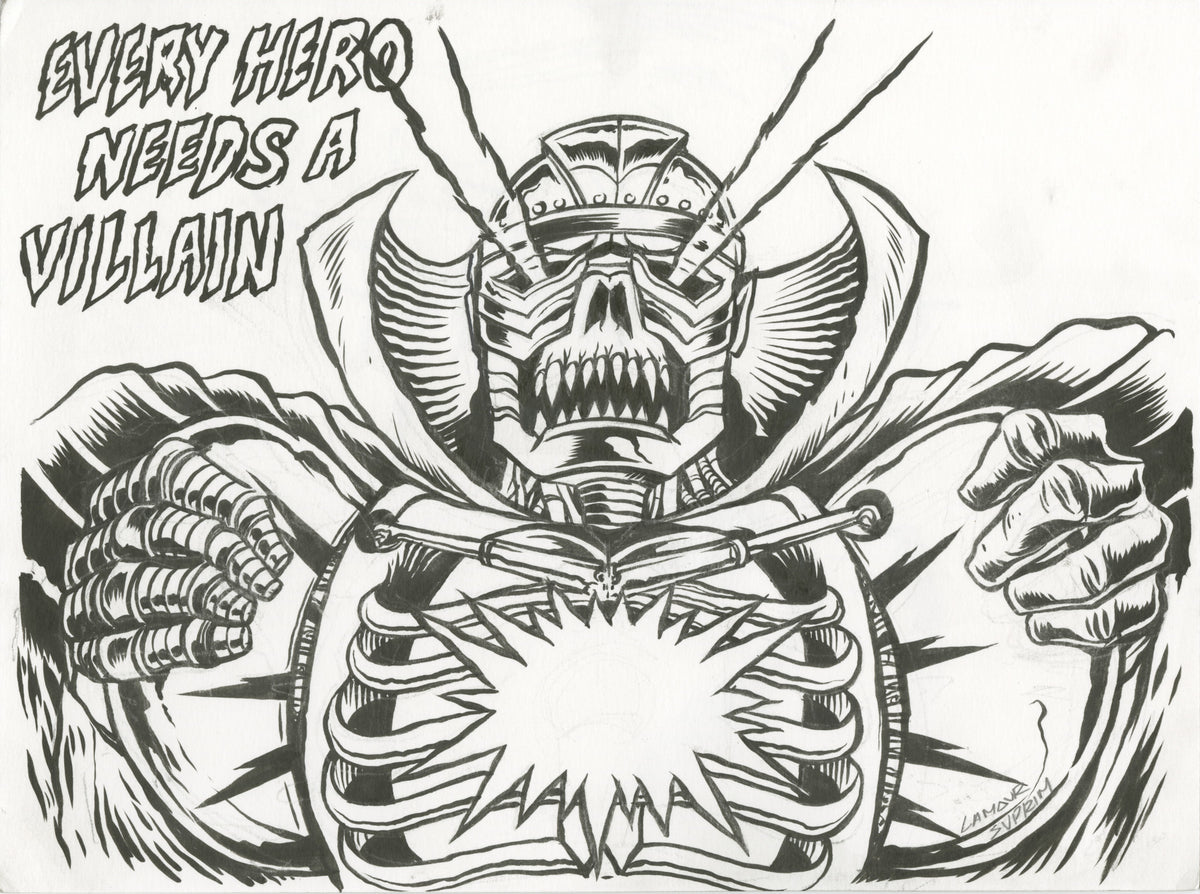 L&#39;Amour Supreme - CZARFACE - Signed Original Ink Process Sketch