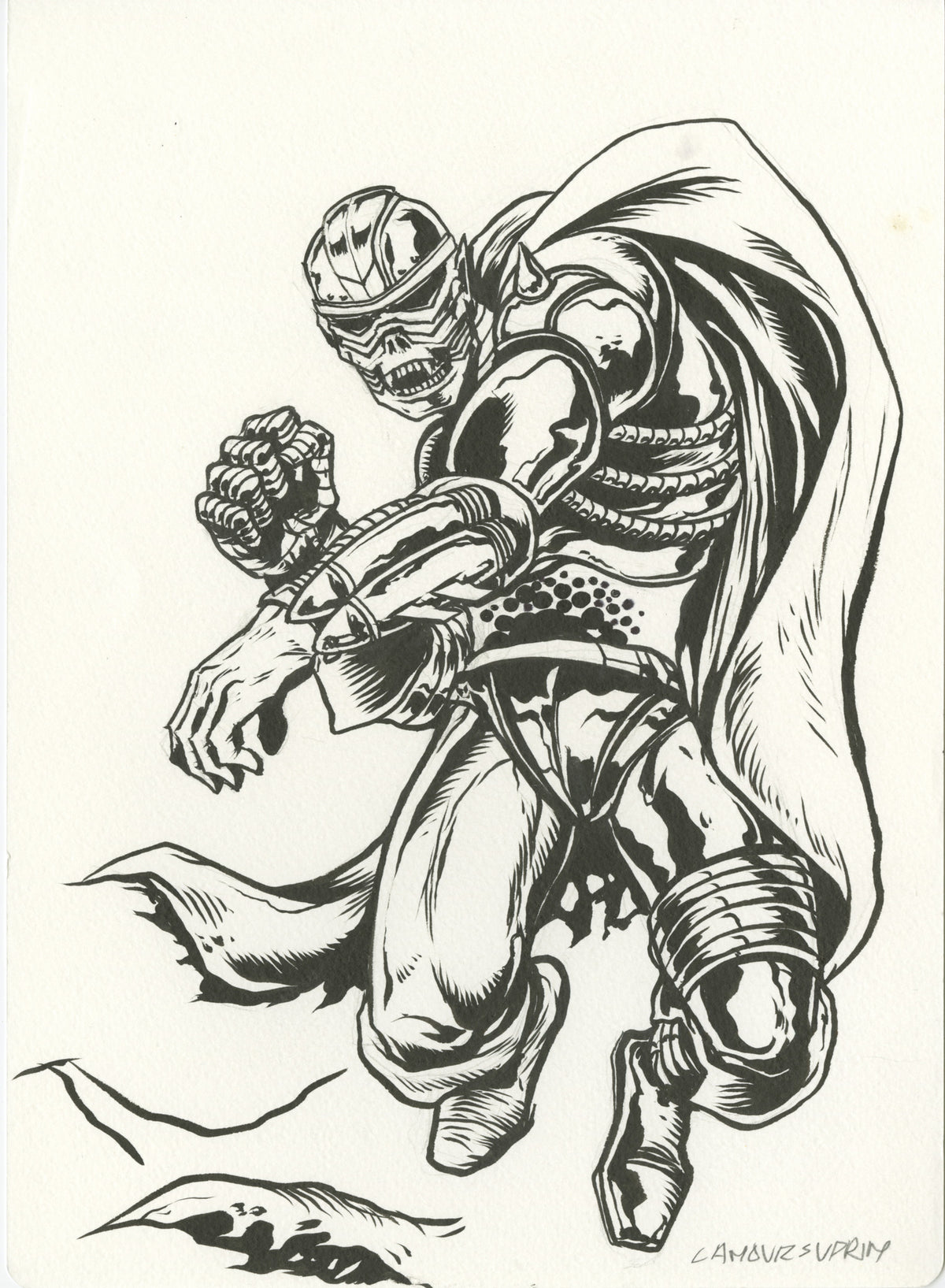 L&#39;Amour Supreme - CZARFACE - Signed Original Ink Process Sketch