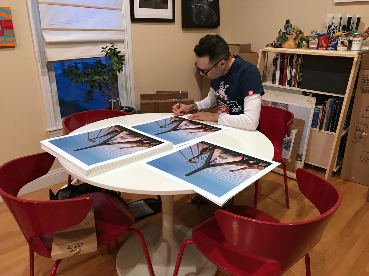 Scott Listfield &quot;Zakim&quot; - Archival Print, Limited Edition of 50 - 17 x 17&quot;